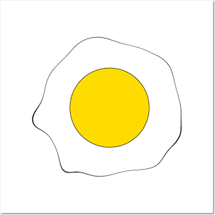 Sunny Side Up Egg Drawing Posters and Art